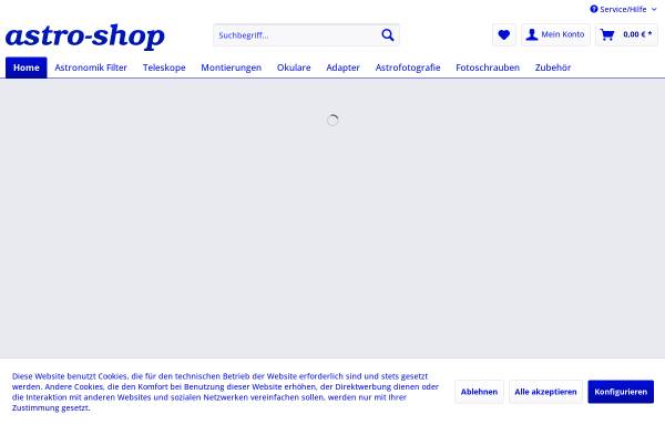 Vorschau von www.astro-shop.com, Astro-Shop E.-S. Vesting