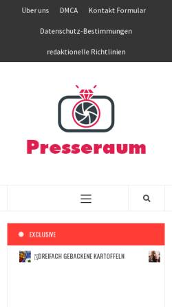 Vorschau der mobilen Webseite www.presseraum.at, Club Antenne