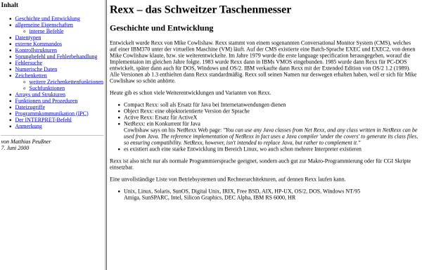 Vorschau von www-lehre.informatik.uni-osnabrueck.de, Rexx - das Schweitzer Taschenmesser