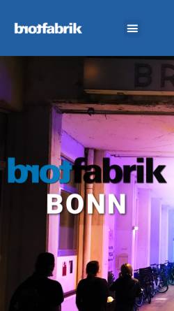 Vorschau der mobilen Webseite www.brotfabrik-bonn.de, Brotfabrik Bonn-Beuel
