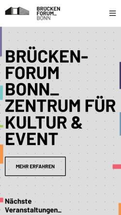 Vorschau der mobilen Webseite www.brueckenforum.de, Brückenforum Bonn
