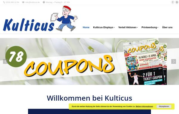 Vorschau von kulticus.de, Kulticus Promotion
