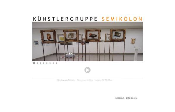 Vorschau von www.kuenstlergruppe-semikolon.de, Künstlergruppe Semikolon