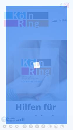 Vorschau der mobilen Webseite www.koeln-ring.de, Köln-Ring GmbH