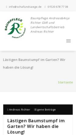 Vorschau der mobilen Webseite www.salitzer-milchschaeferei.de, Klein Salitzer Milchschäferei, Andreas Richter