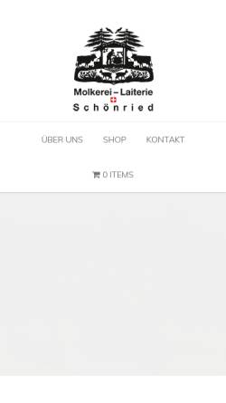 Vorschau der mobilen Webseite www.bergmolkerei.ch, Molkerei Schönried