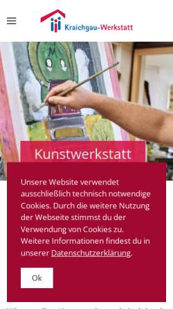 Vorschau der mobilen Webseite www.kraichgauer-kunstwerkstatt.com, Kraichgauer Kunstwerkstatt, Sinsheim
