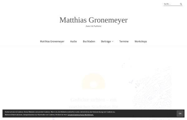 Vorschau von www.mgronemeyer.de, Matthias Gronemeyer Consulting