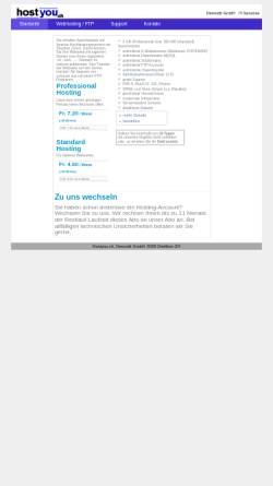 Vorschau der mobilen Webseite www.hostyou.ch, Demodit GmbH