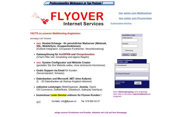 Vorschau von www.flyover.ch, Fly over GmbH