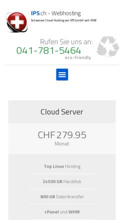 Vorschau der mobilen Webseite ips.ch, IPS GmbH