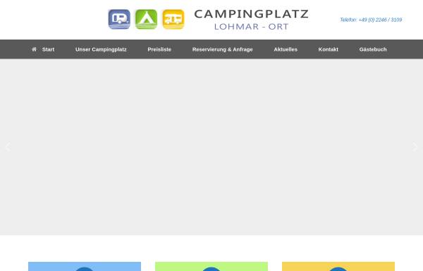 Vorschau von www.campingplatz-lohmar.de, Campingplatz Lohmar Scheidt