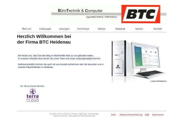 Vorschau von www.btc-heidenau.de, BTC
