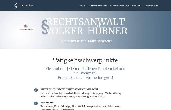 Vorschau von www.ra-volker-huebner.de, Fachanwalt für Familienrecht, Volker Hübner