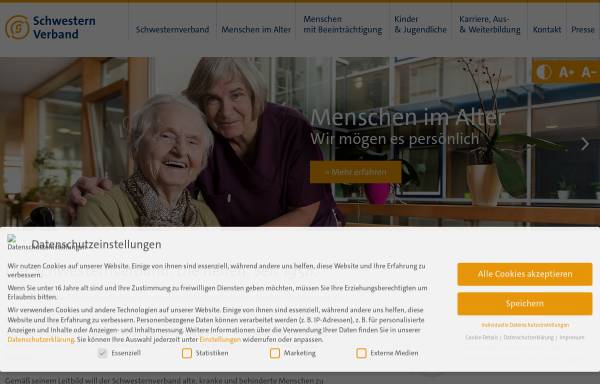 Vorschau von www.schwesternverband.de, SSV Saarländischer Schwesternverband e.V.