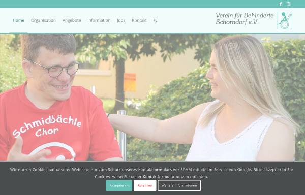 Vorschau von www.verein-fuer-behinderte.de, Verein für Behinderte Schorndorf e.V.