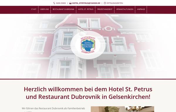 Vorschau von www.hotel-gelsenkirchen.com, Hotel St. Petrus
