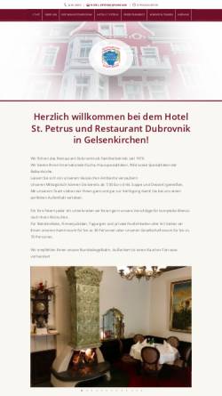 Vorschau der mobilen Webseite www.hotel-gelsenkirchen.com, Hotel St. Petrus