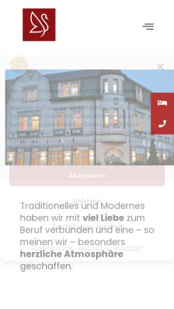 Vorschau der mobilen Webseite www.schwanhotel.de, Hotel Zum Schwan