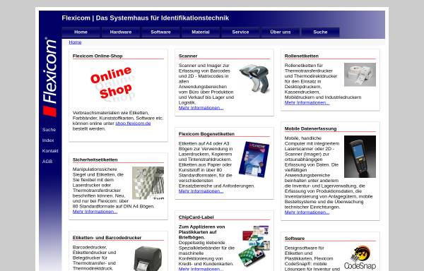 Vorschau von www.flexicom.de, Flexicom Identifikationstechnik GmbH