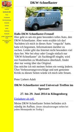 Vorschau der mobilen Webseite www.dkw-schnellaster.de, DKW-Schnellaster