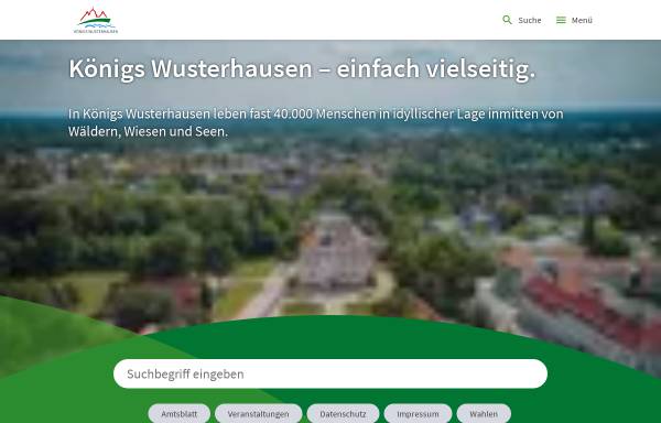 Vorschau von www.koenigs-wusterhausen.de, Königs Wusterhausen