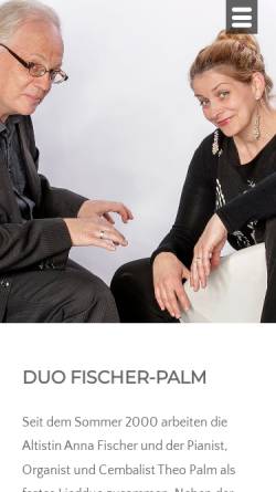 Vorschau der mobilen Webseite www.fischer-palm.de, Anna Fischer und Theo Palm
