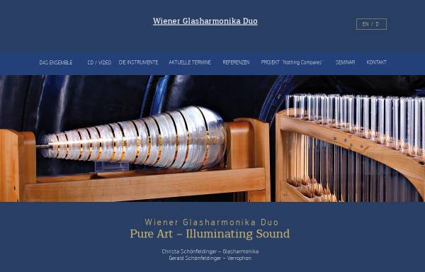 Vorschau von www.glasharmonika.at, Wiener Glasharmonika Duo