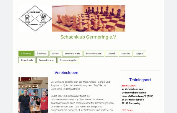 Vorschau von www.schach-in-germering.de, Schachklub Germering e.V.