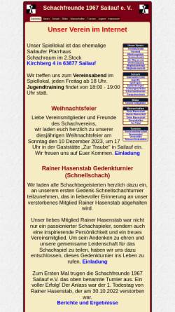Vorschau der mobilen Webseite www.schachfreunde-sailauf.de, Schachfreunde 1967 Sailauf e.V.