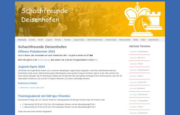 Vorschau von www.schachfreunde-deisenhofen.de, Schachfreunde Deisenhofen