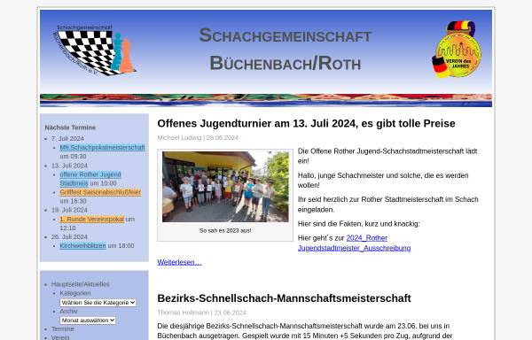 Vorschau von www.sg-buechenbach-roth.de, Schachgemeinschaft Büchenbach/Roth e.V.