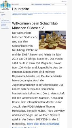 Vorschau der mobilen Webseite www.schachklub.info, Schachklub München Südost e.V.