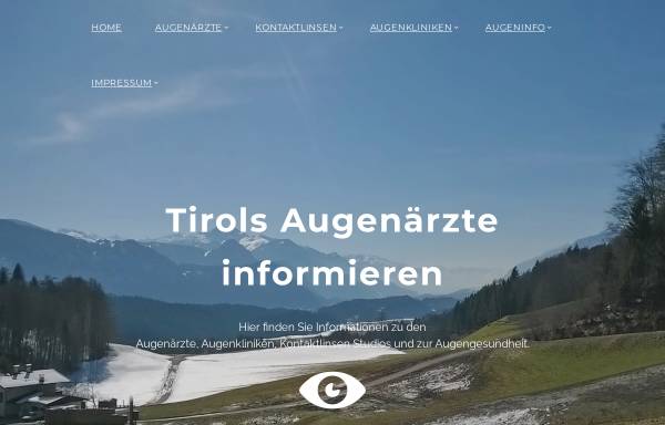 Vorschau von www.augeninfo.at, Augenärzte in Tirol