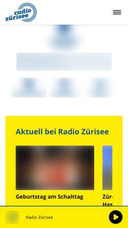 Vorschau der mobilen Webseite www.radio.ch, Radio Zürisee