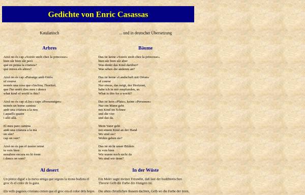 Gedichte von Enric Casassas