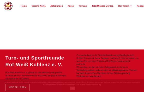 Vorschau von www.rw-koblenz.de, TuS Rot-Weiß Koblenz
