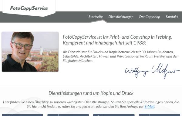 Vorschau von www.fotocopyservice.de, FotoCopyService