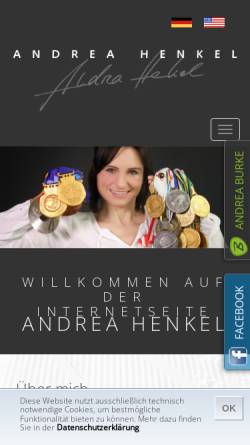 Vorschau der mobilen Webseite www.andrea-henkel.de, Henkel, Andrea