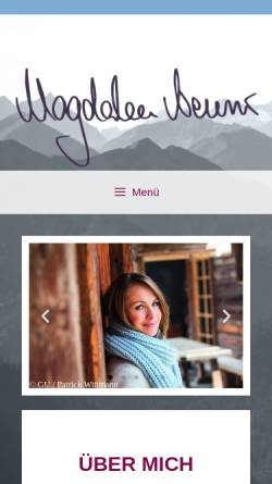 Vorschau der mobilen Webseite www.magdalena-neuner.de, Neuner, Magdalena