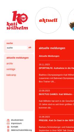 Vorschau der mobilen Webseite www.kati-wilhelm.de, Wilhelm, Kati