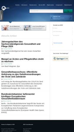Vorschau der mobilen Webseite www.radiologenverband.de, Berufsverband der Deutschen Radiologen BDR