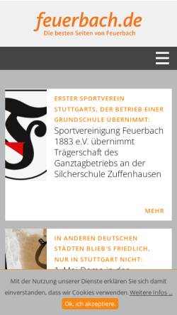 Vorschau der mobilen Webseite www.feuerbach.de, Feuerbach