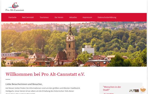 Vorschau von proaltcannstatt.de, Pro Alt-Cannstatt e. V.