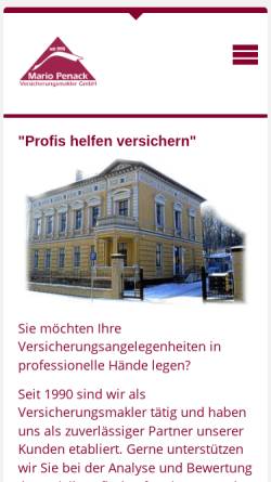 Vorschau der mobilen Webseite www.penack.de, Mario Penack