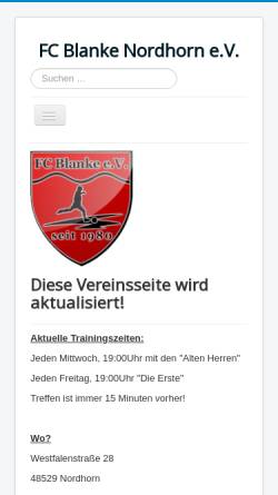Vorschau der mobilen Webseite www.fcblanke.de, FC Blanke e.V.