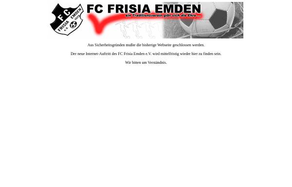 Vorschau von www.fc-frisia.de, FC Frisia Emden e.V.