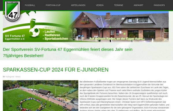 Vorschau von fortuna47.com, SV Fortuna 47 Eggermühlen e.V.