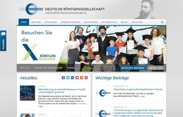 Vorschau von www.drg.de, Deutsche Röntgengesellschaft e.V. (DRG)