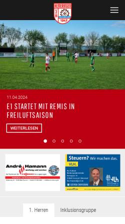 Vorschau der mobilen Webseite vfbhemeringen.de, VfB Hemeringen